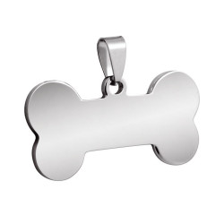 Médaille Chien Os Personnalisable - Sécurité et Style