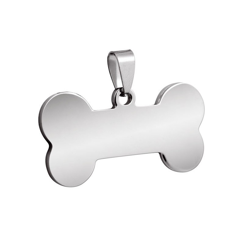 Médaille Chien Os Personnalisable - Sécurité et Style