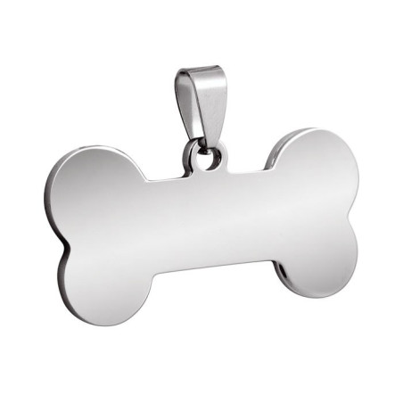 Médaille Chien Os Personnalisable - Sécurité et Style