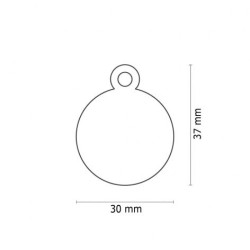 Médaille ronde personnalisable chien et chat | Ani Amis