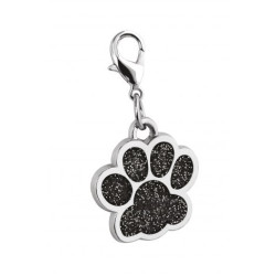 Médaille patte avec mousqueton personnalisable pour chien et chat