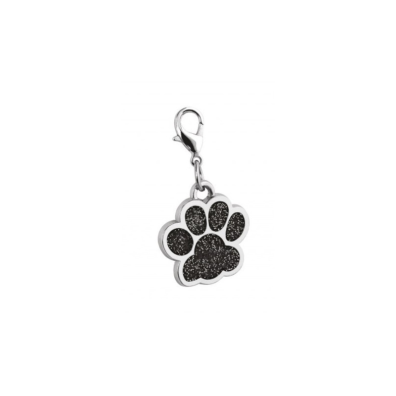 Médaille patte avec mousqueton personnalisable pour chien et chat