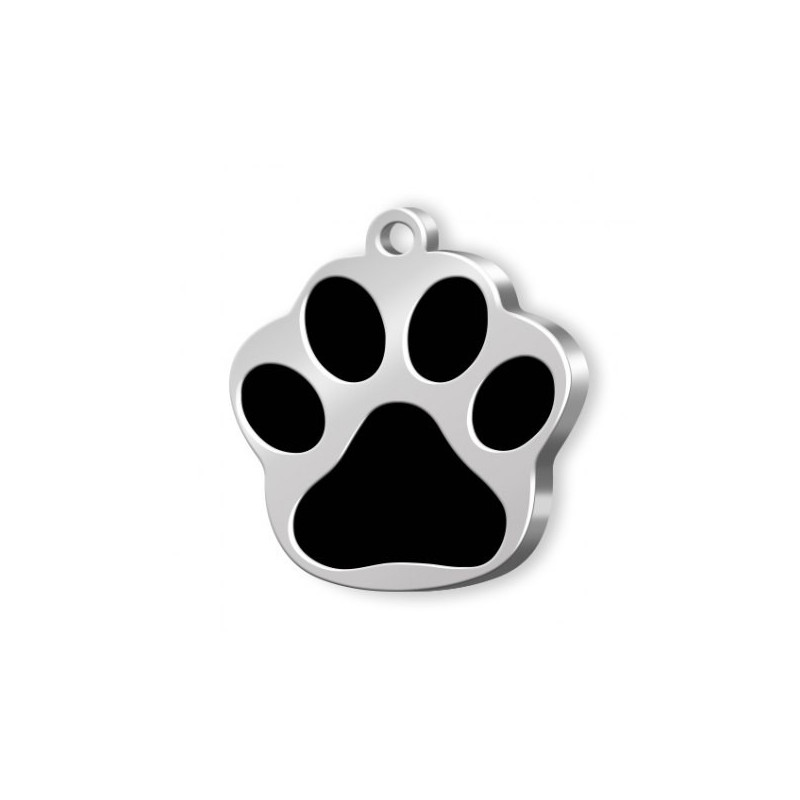 Médaille empreinte de patte personnalisable pour chien et chat