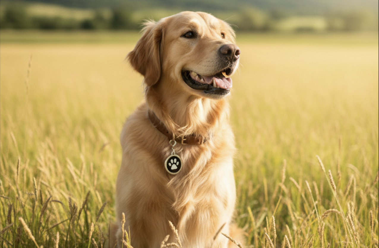 Chien avec médaille Ani-Amis