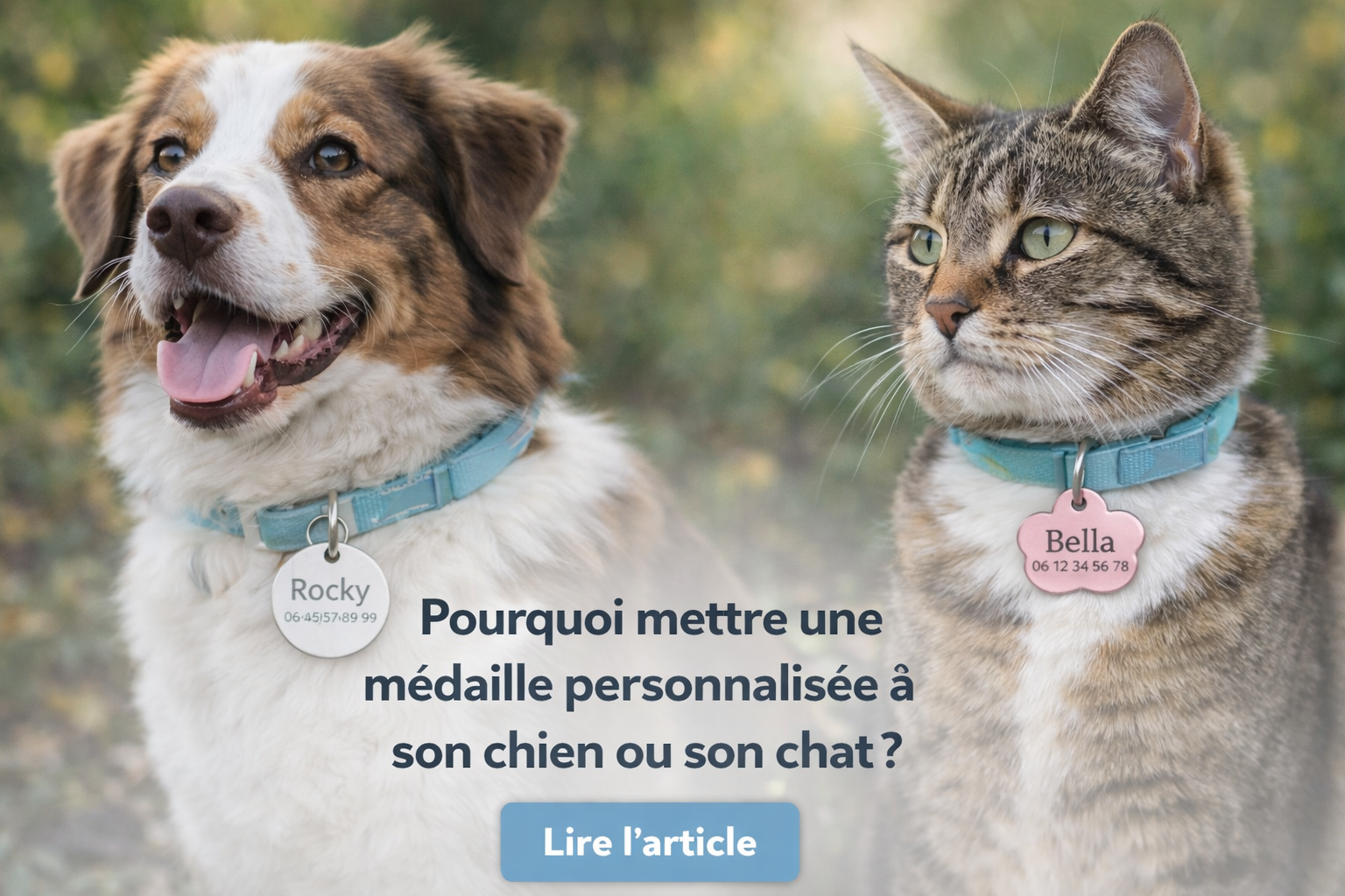 Pourquoi mettre une médaille personnalisée à son chien ou son chat ?